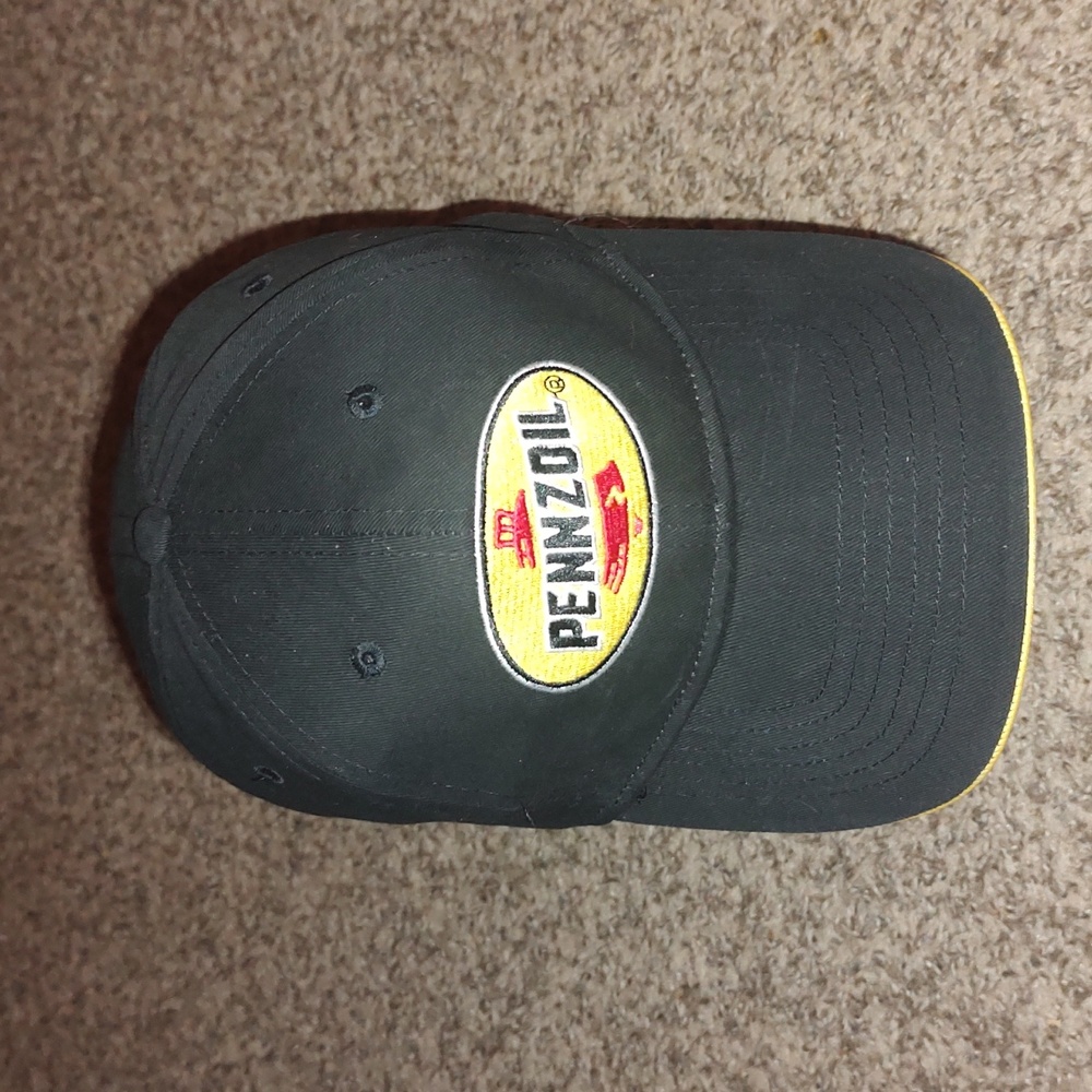Pennzoil Embroidered Logo Mechanic Strapback Hat Cap